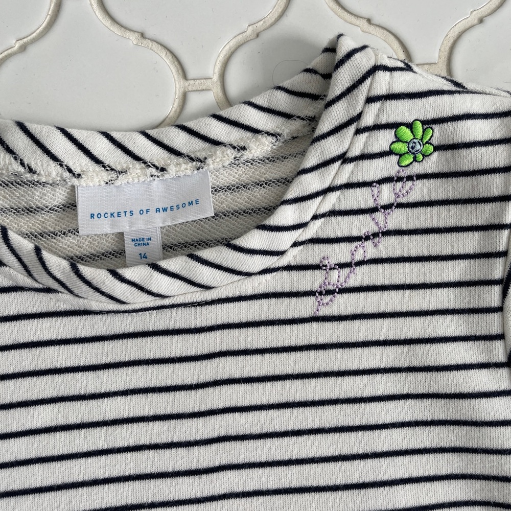 Rockets of Awesome striped top